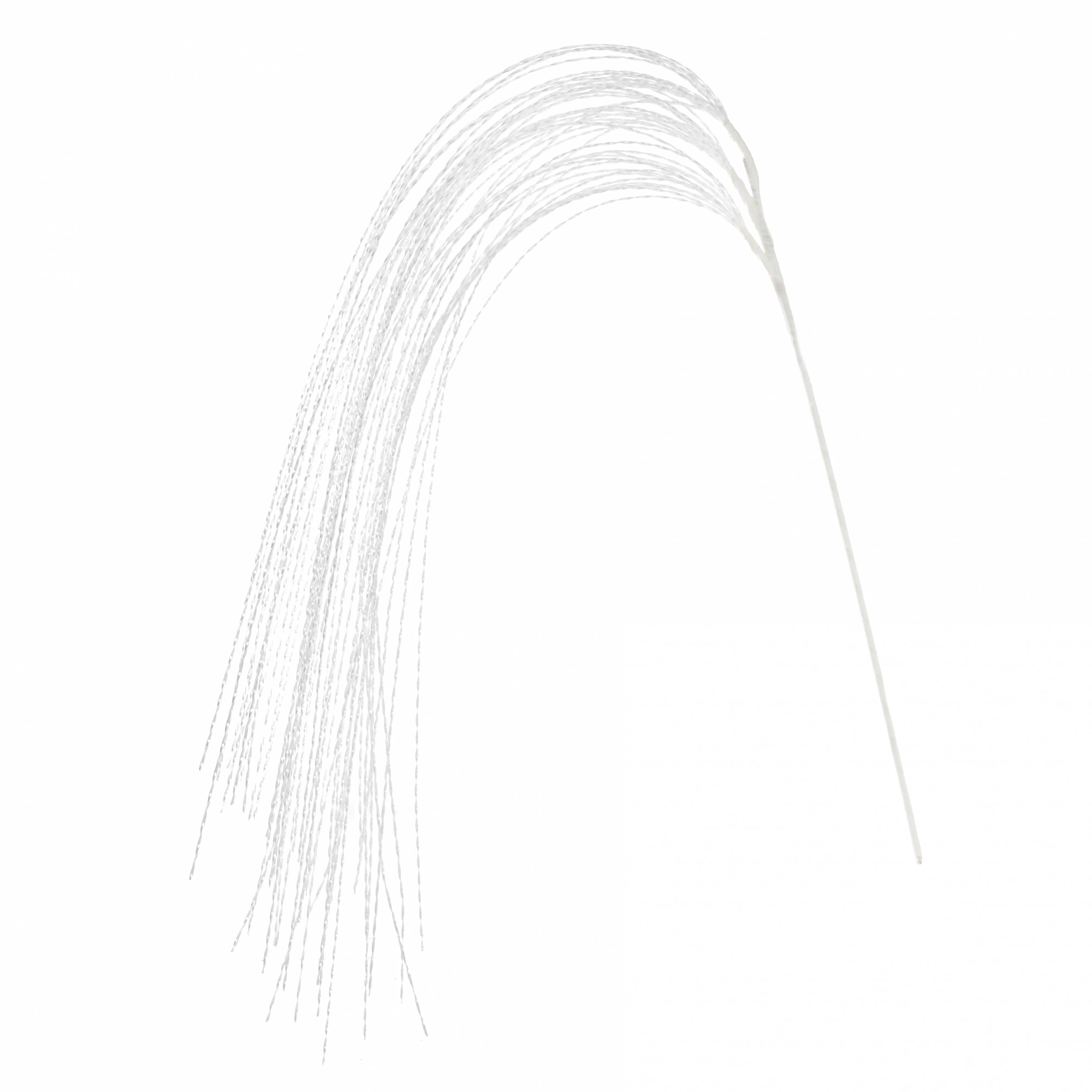 48" Twisted Grass Spray: White