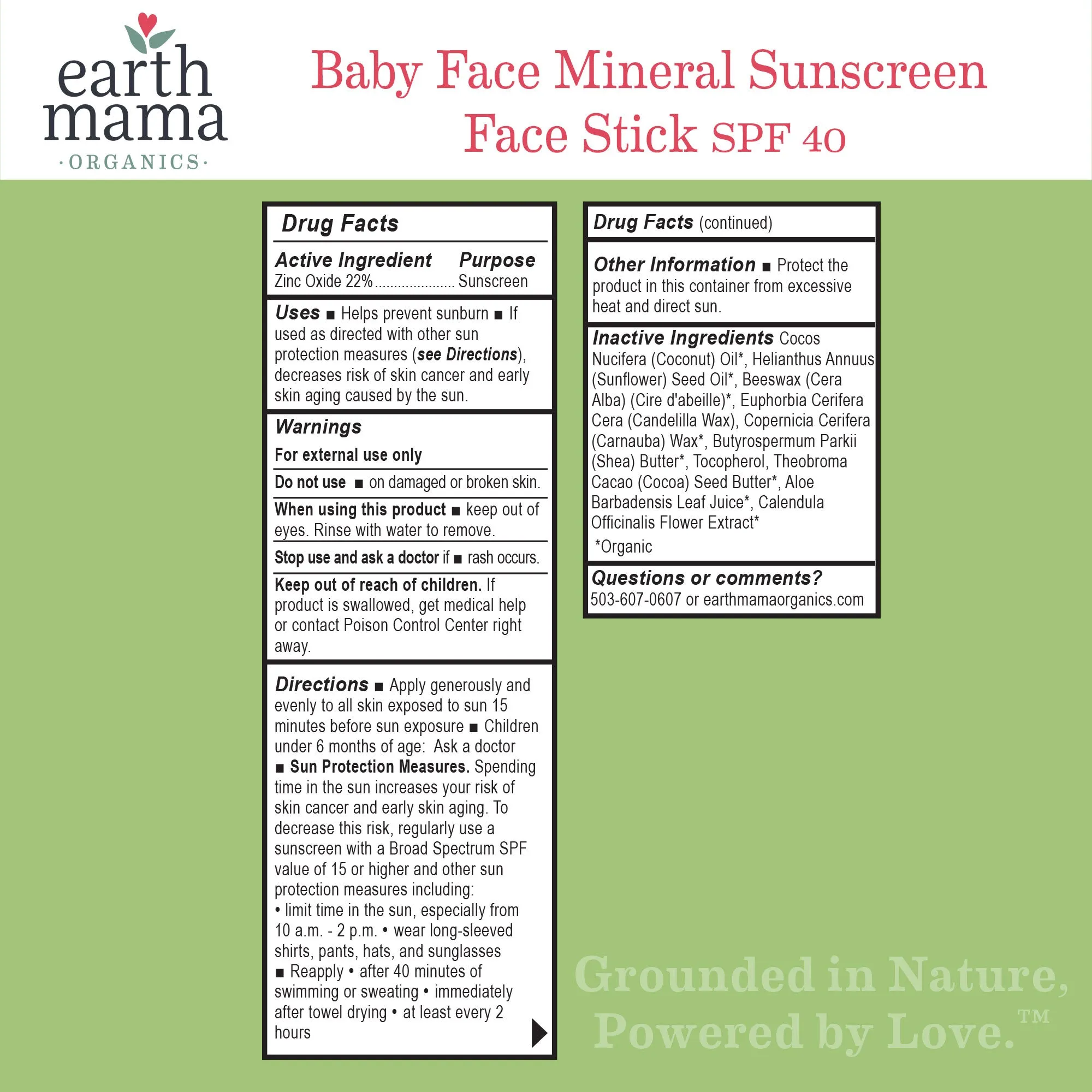 Baby Face Mineral Sunscreen Stick SPF 40