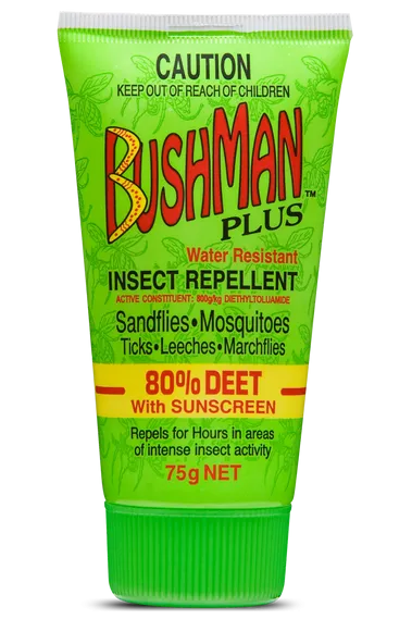 Bushman Insect Repellent Plus Heavy Duty DEET 80% Sunscreen (75g)