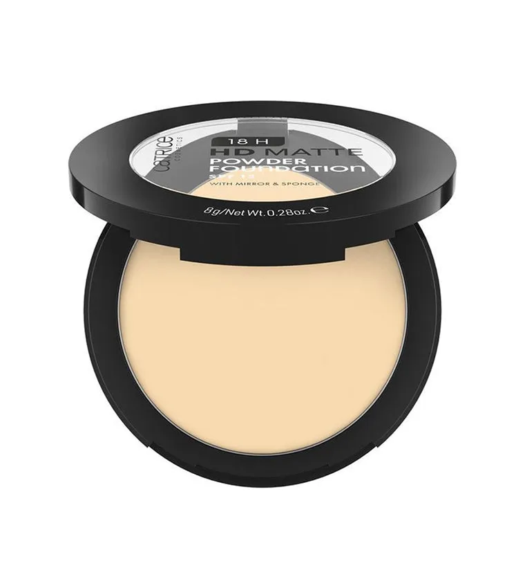 Catrice 18H Hd Matte Powder Foundation | كاتريس بودرة أساس مضغوطة