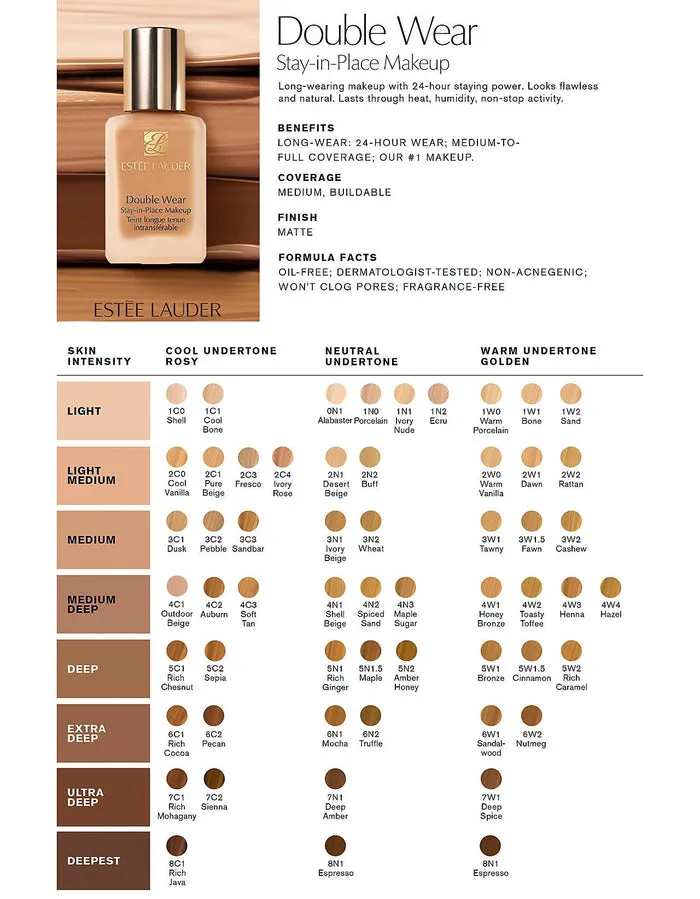 Estée Lauder Double Wear Stay-in-Place Foundation (3N1)