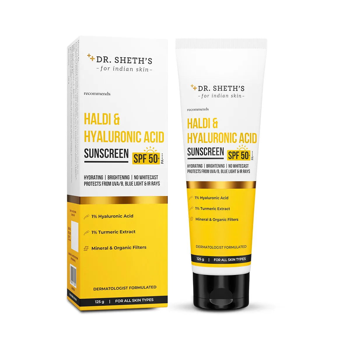 Haldi & Hyaluronic Acid Sunscreen - 125g