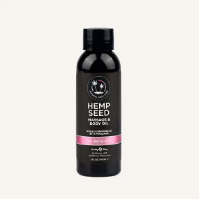 Hemp Seed Massage & Body Oil Zen Berry Rose - 60ml