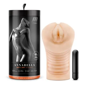 M Elite By Blush® | Soft & Wet Annabella Realistic Beige Masturbator / Stroker