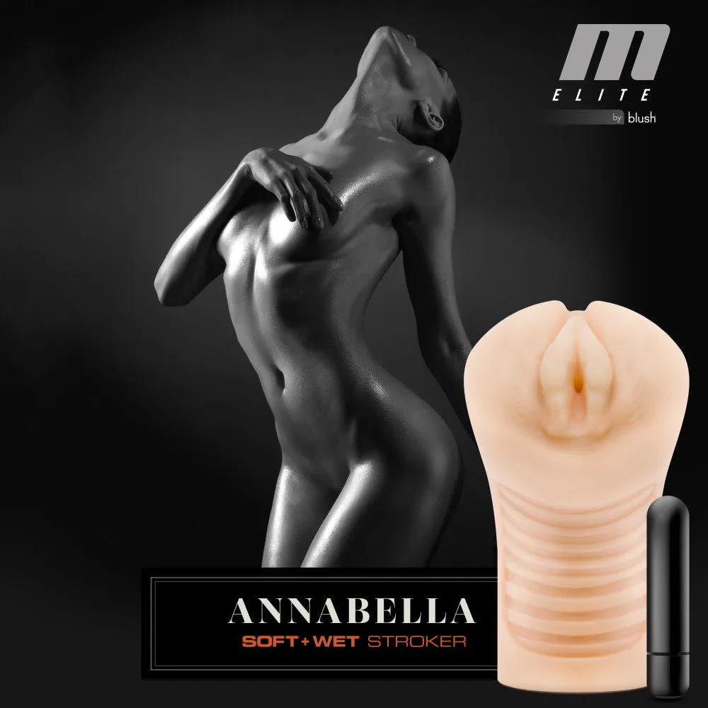 M Elite By Blush® | Soft & Wet Annabella Realistic Beige Masturbator / Stroker