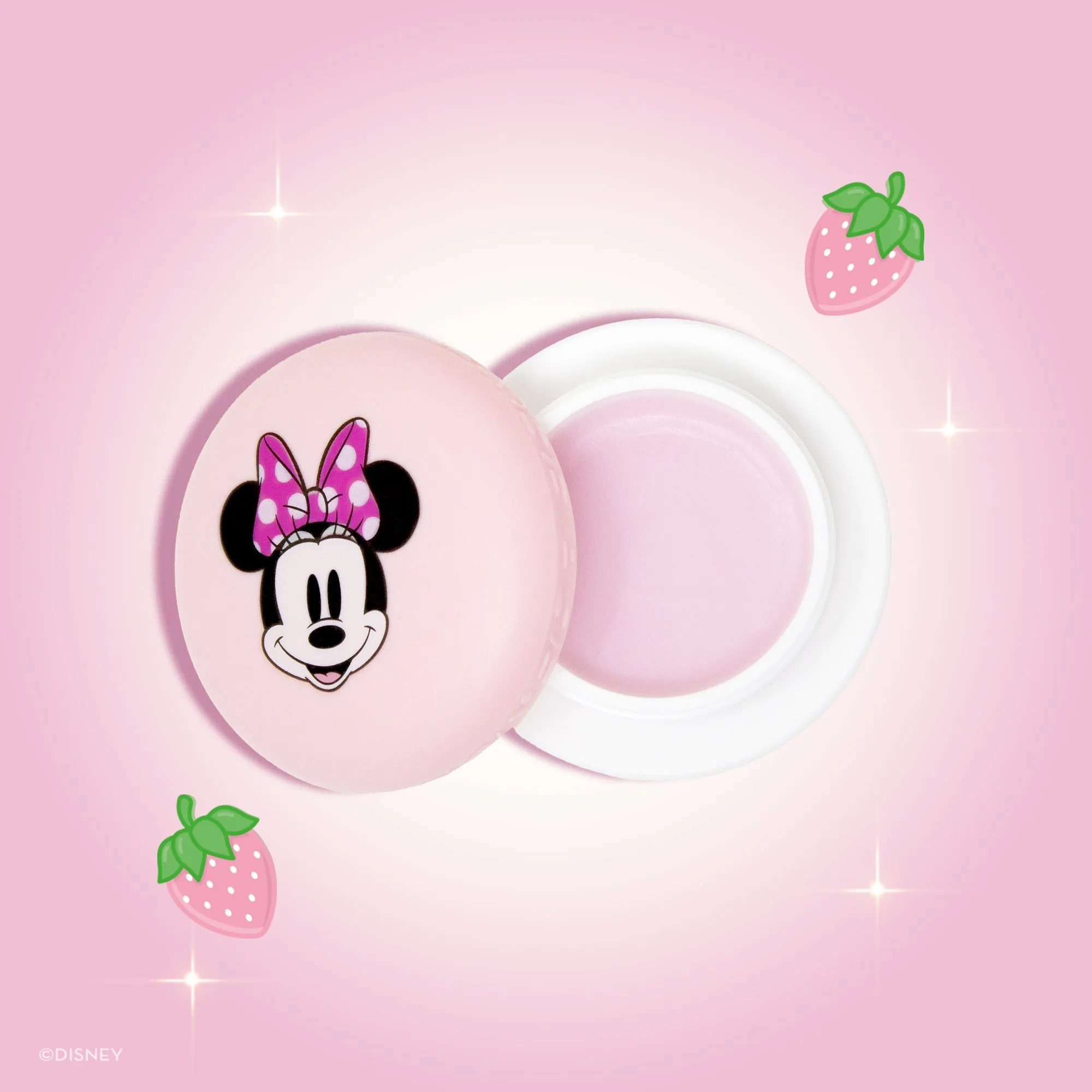 Minnie Mouse Macaron Lip Balm - Strawberries & Crème