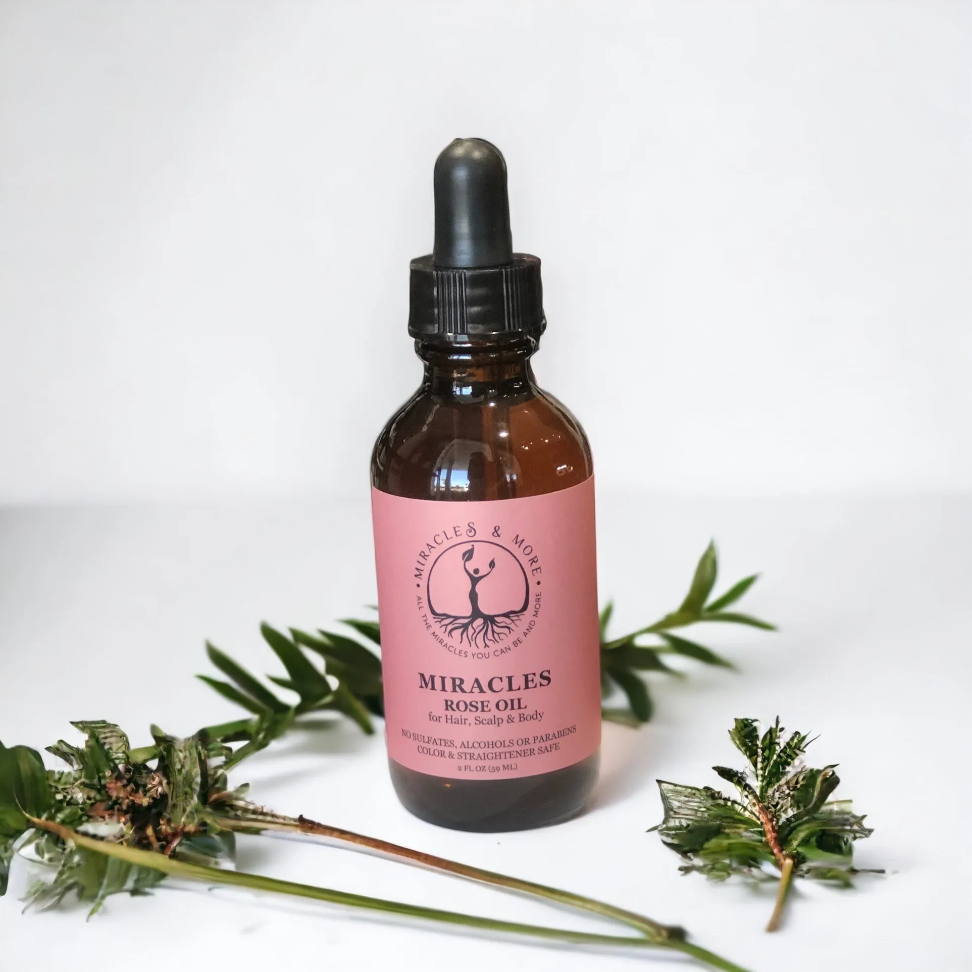 Miracles Rose Oil for hair, scalp and body