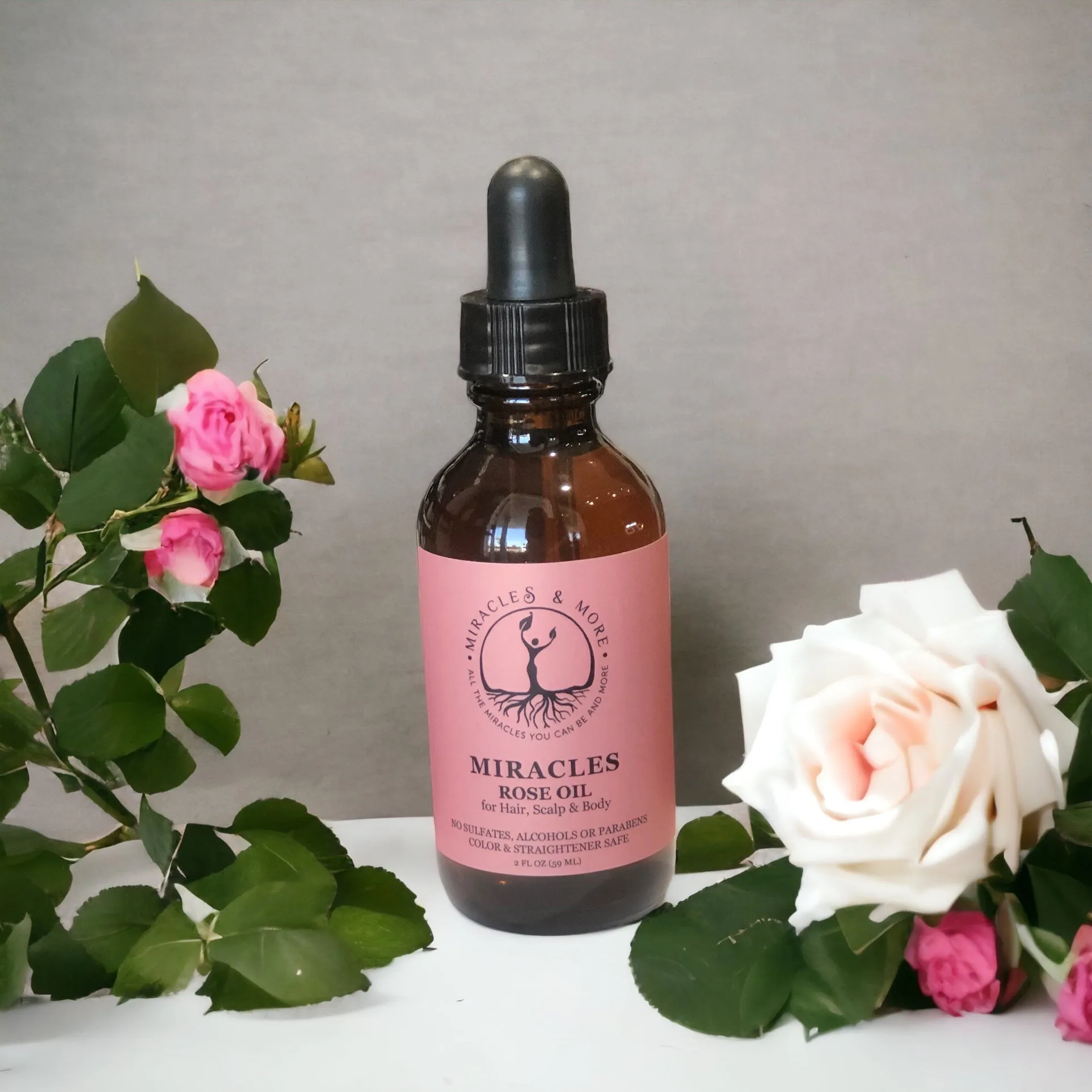 Miracles Rose Oil for hair, scalp and body