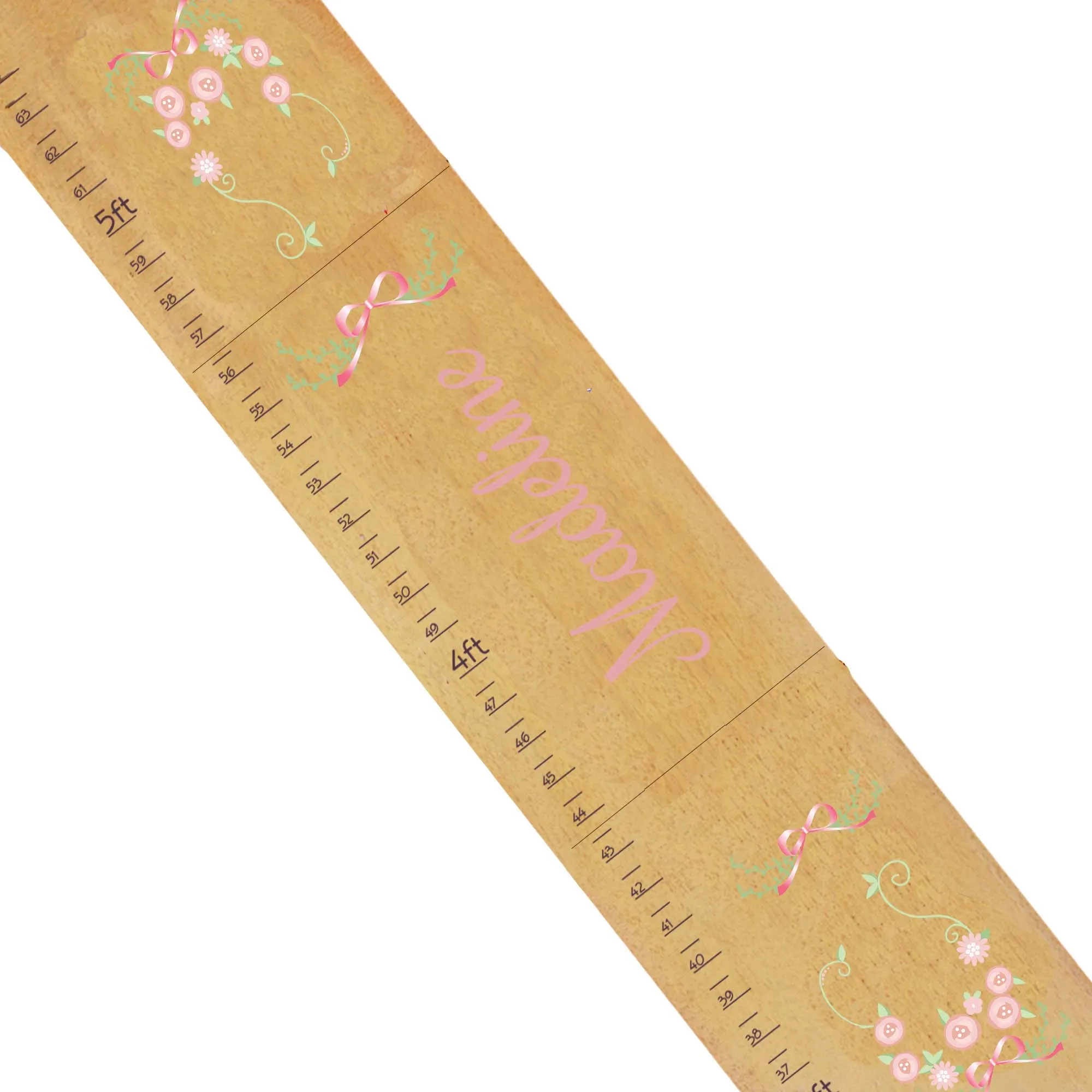 Natural Garland Pink Mint Blush Growth Chart