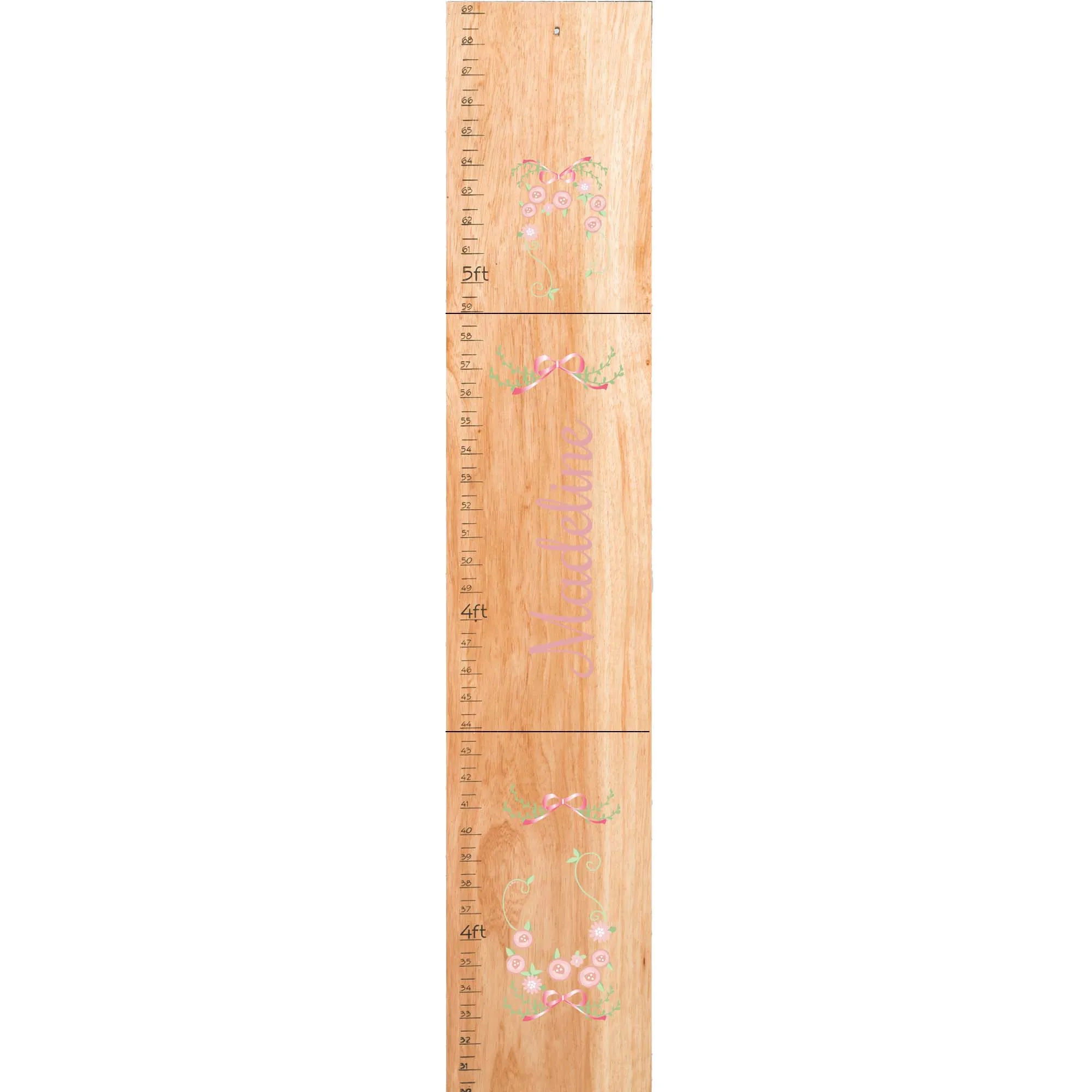 Natural Garland Pink Mint Blush Growth Chart