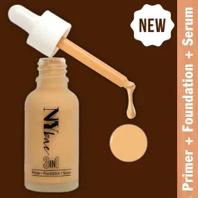 NY Bae 3 in 1  Primer   Foundation   Serum  - Warm Cashew 03 (30ml) | Fair | Warm Undertone | Natural Finish | Medium Coverage