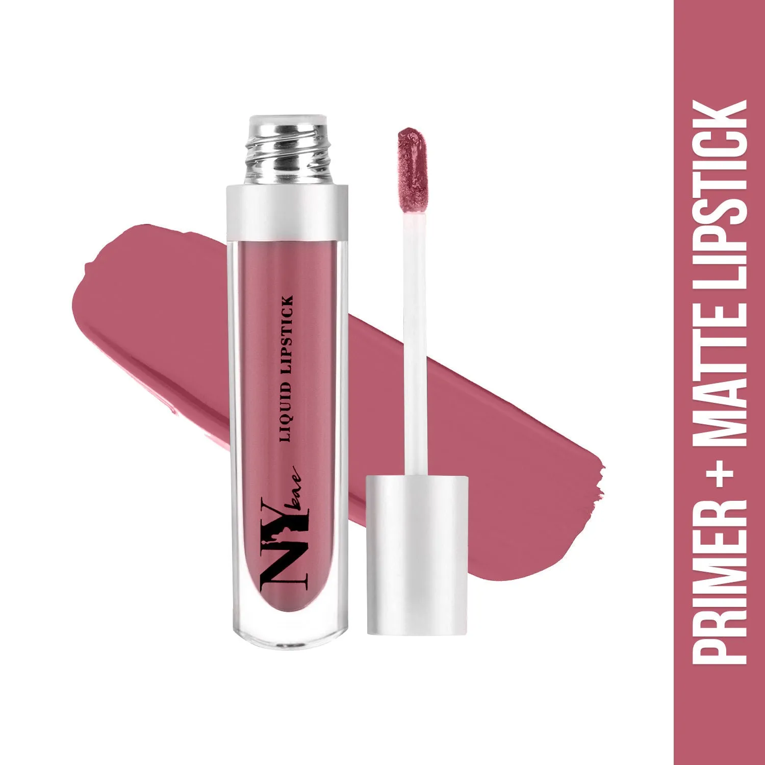 NY Bae Confessions of a Lip-a-holic Liquid Lipstick | Primer   Matte | Nude Brown | Long Lasting- Rule Of Life 10 (4.5 ml)