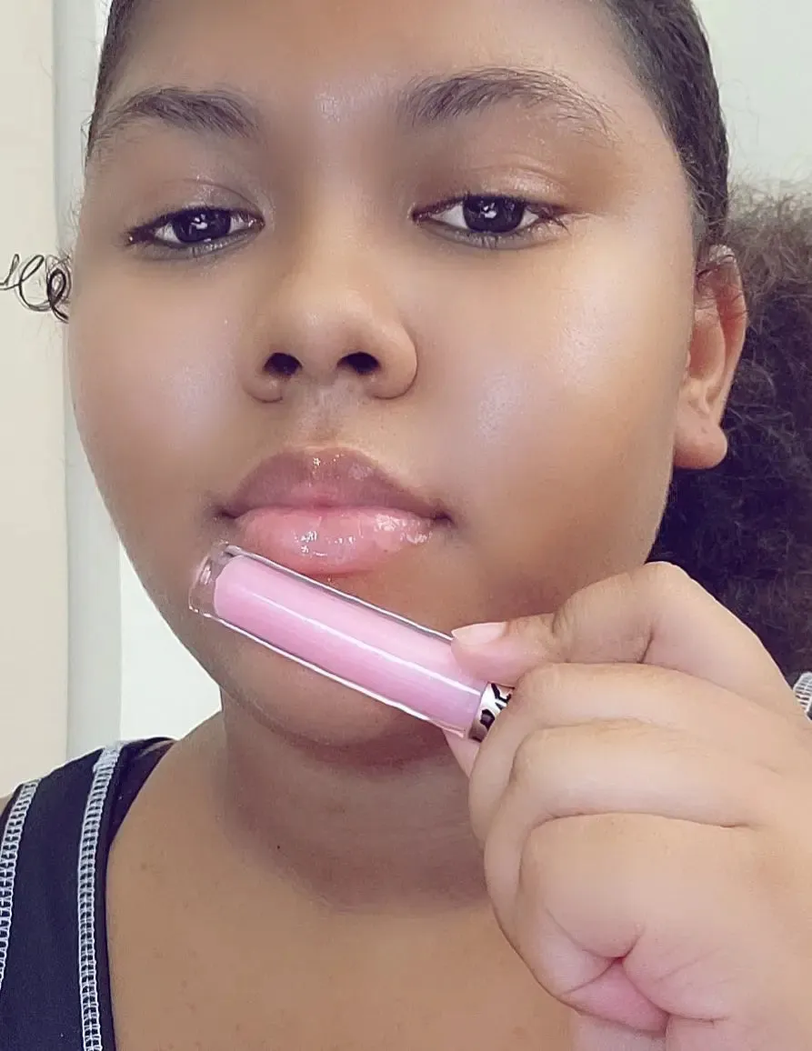 Pink Cotton Candy Lip Gloss, Tinted Gloss, Lip Care, Glossy, Moisturizing, Hydrating