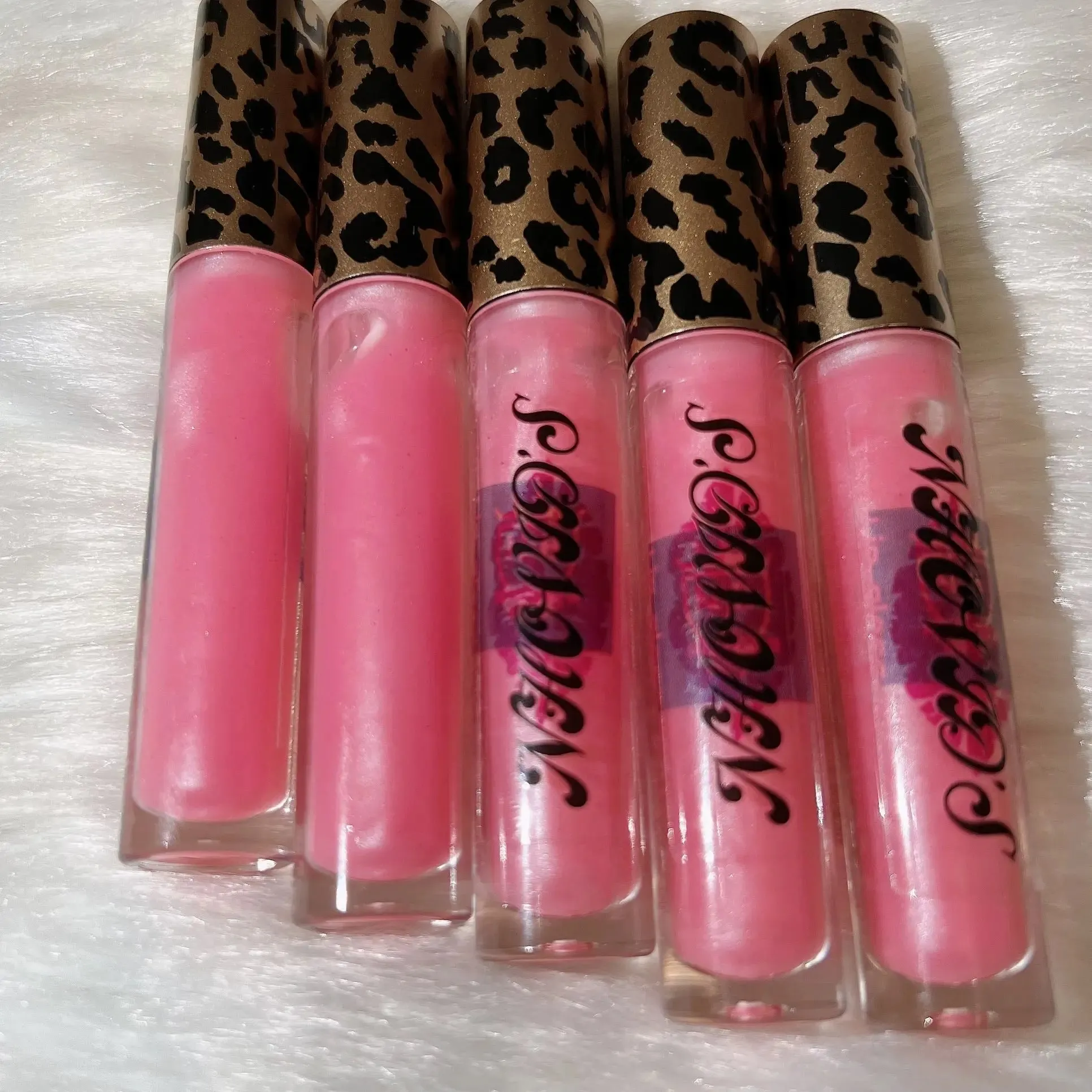 Pink Cotton Candy Lip Gloss, Tinted Gloss, Lip Care, Glossy, Moisturizing, Hydrating