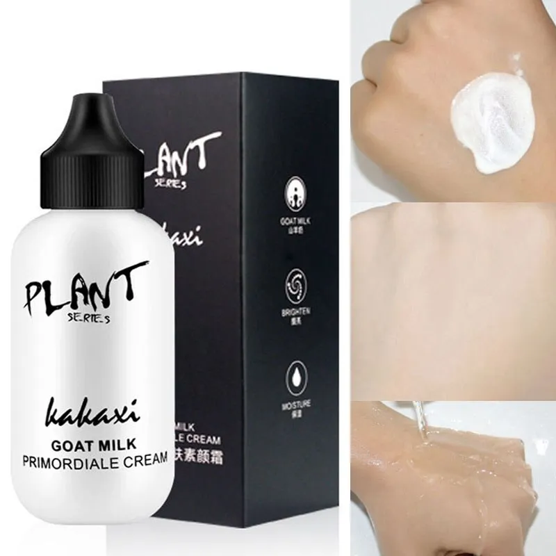 Professional Lazy Face Foundation Goat Milk Cream Whitening Full