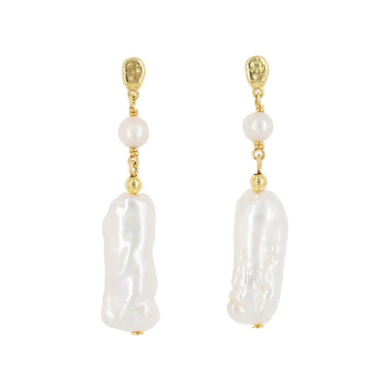 SEA GLOW PEARL EARRINGS