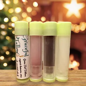 Tallow Lip Balm with Emu Oil & Grass Fed Beef Tallow Pink Lip Balms for Carnivore gift Extra Moisturizing All Natural Skincare for gifts Mom