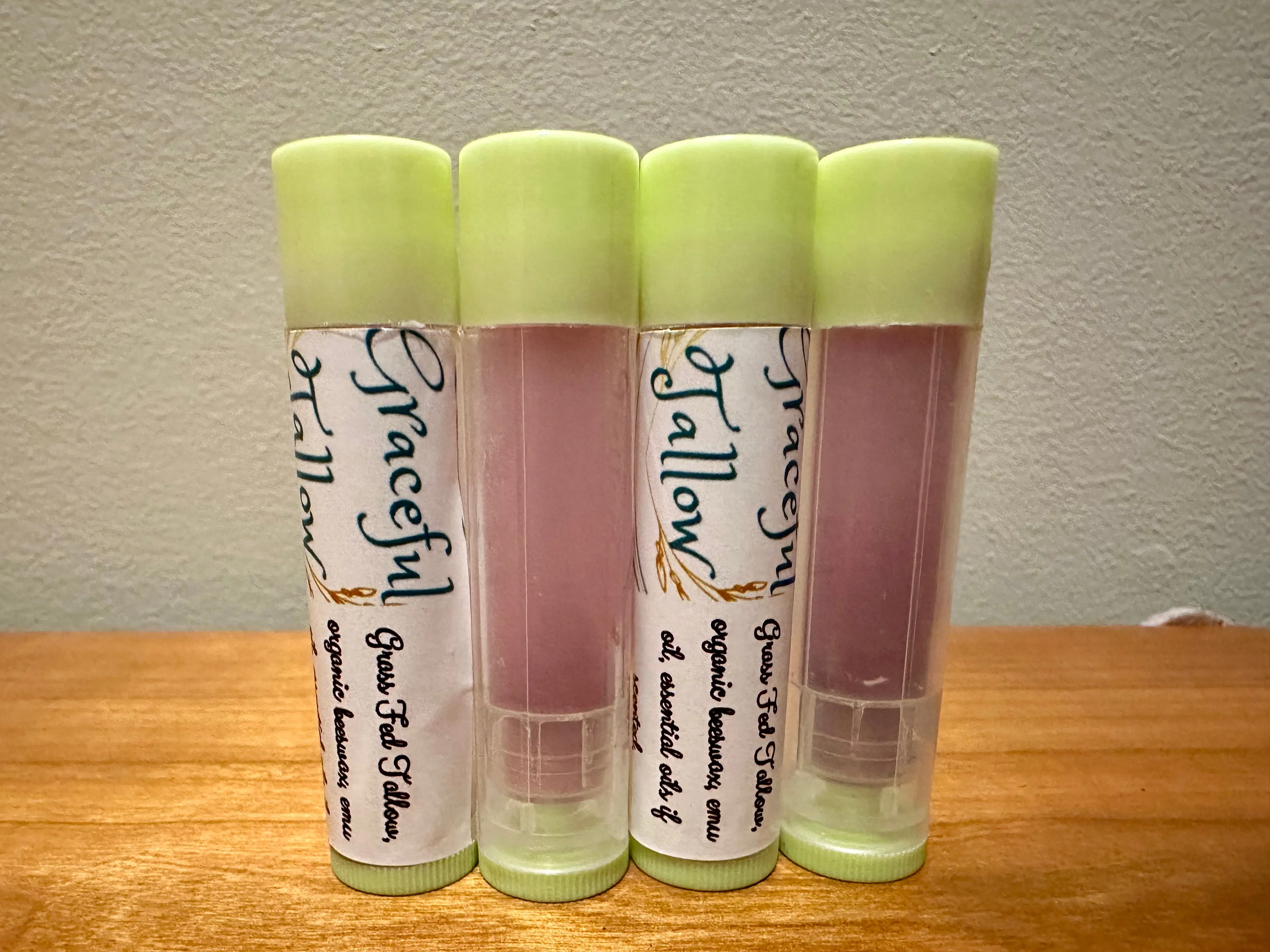 Tallow Lip Balm with Emu Oil & Grass Fed Beef Tallow Pink Lip Balms for Carnivore gift Extra Moisturizing All Natural Skincare for gifts Mom