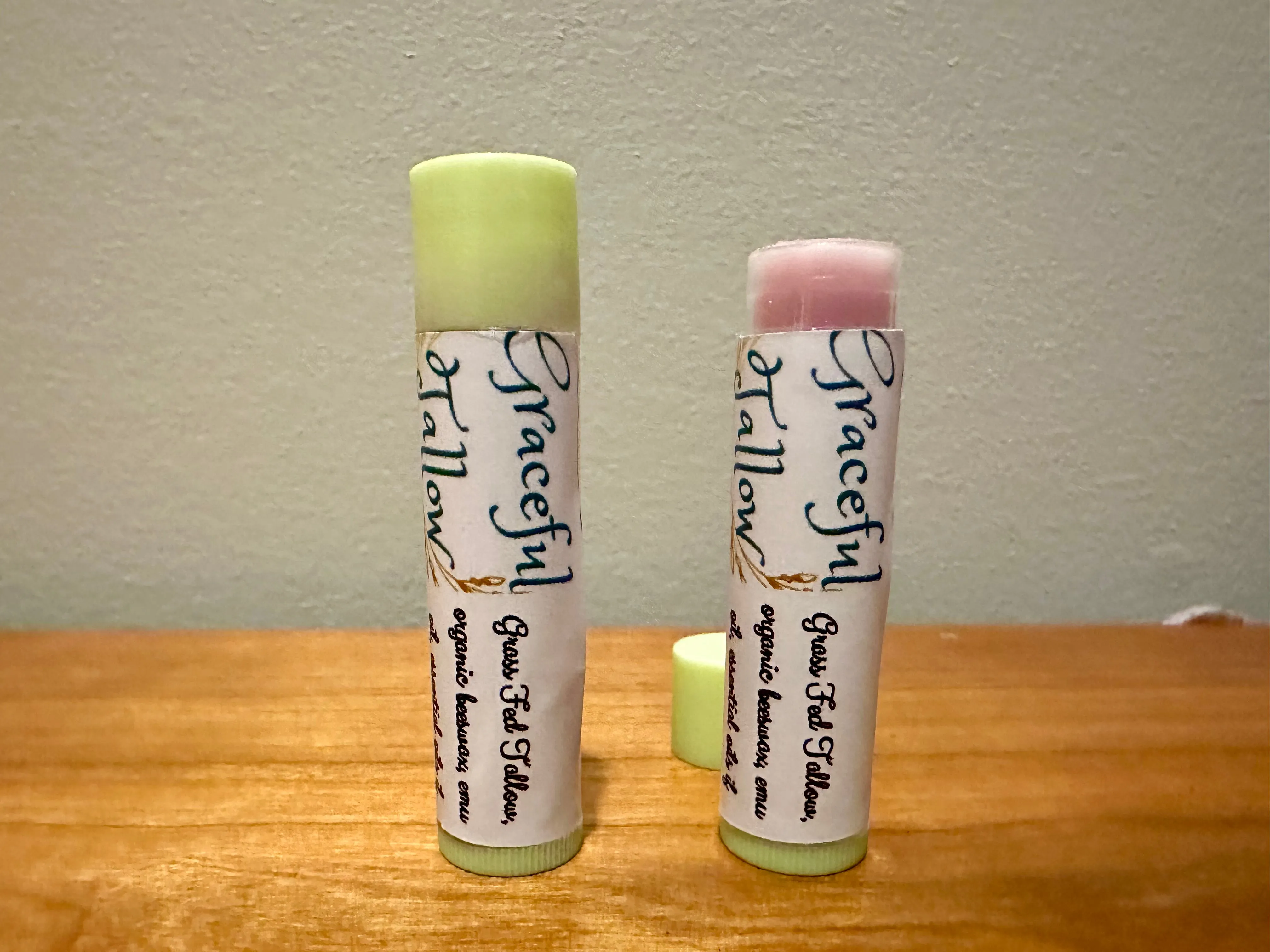 Tallow Lip Balm with Emu Oil & Grass Fed Beef Tallow Pink Lip Balms for Carnivore gift Extra Moisturizing All Natural Skincare for gifts Mom