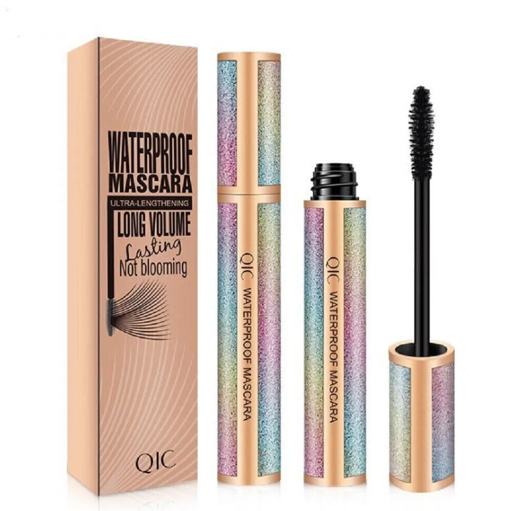 US 2-4 Pack 4D Silk Fiber Eyelash Mascara Waterproof Smudge-proof Long Lasting
