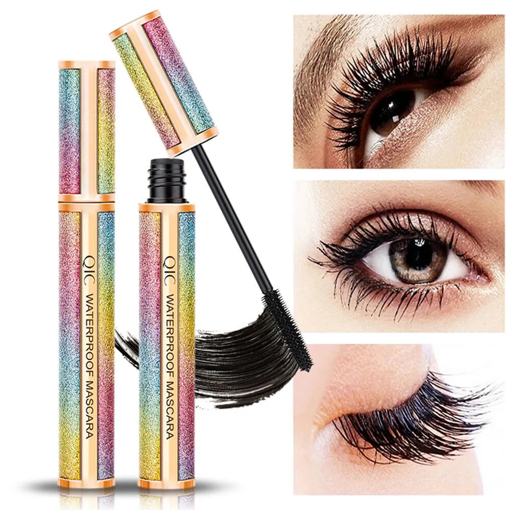 US 2-4 Pack 4D Silk Fiber Eyelash Mascara Waterproof Smudge-proof Long Lasting