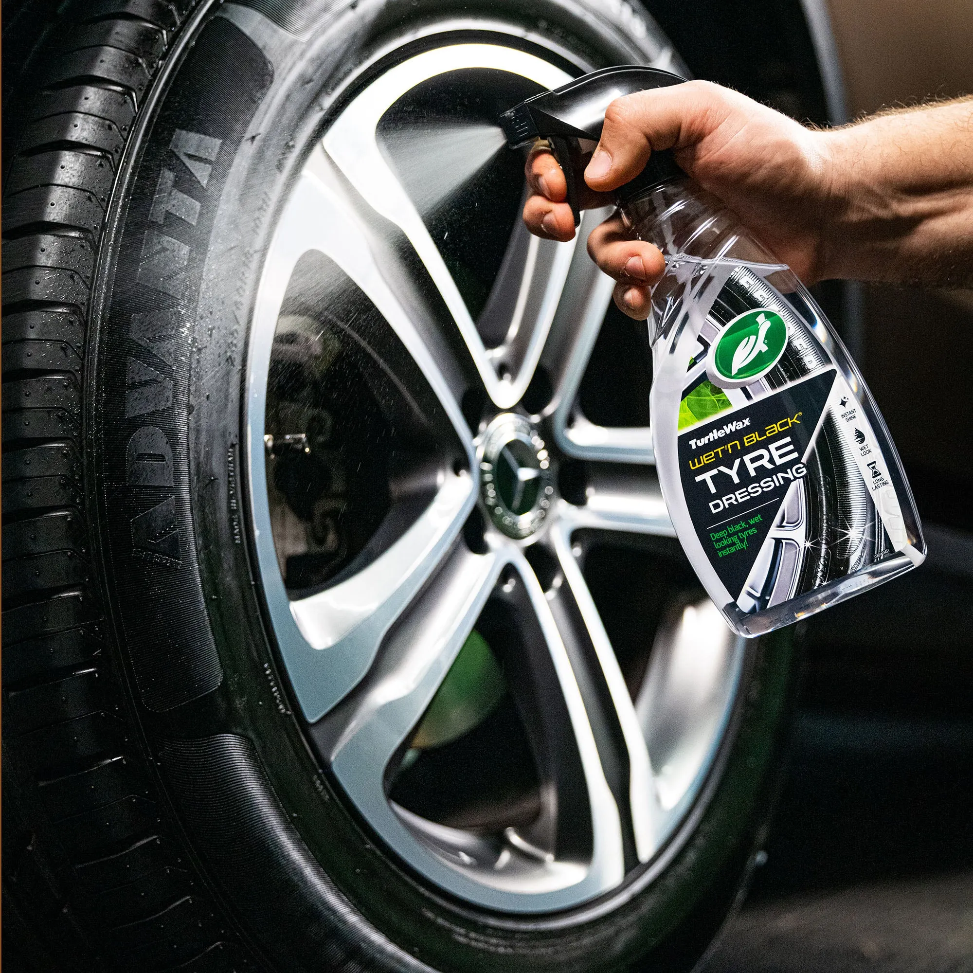 Wet n Black Car Tyre Dressing Spray 500ml